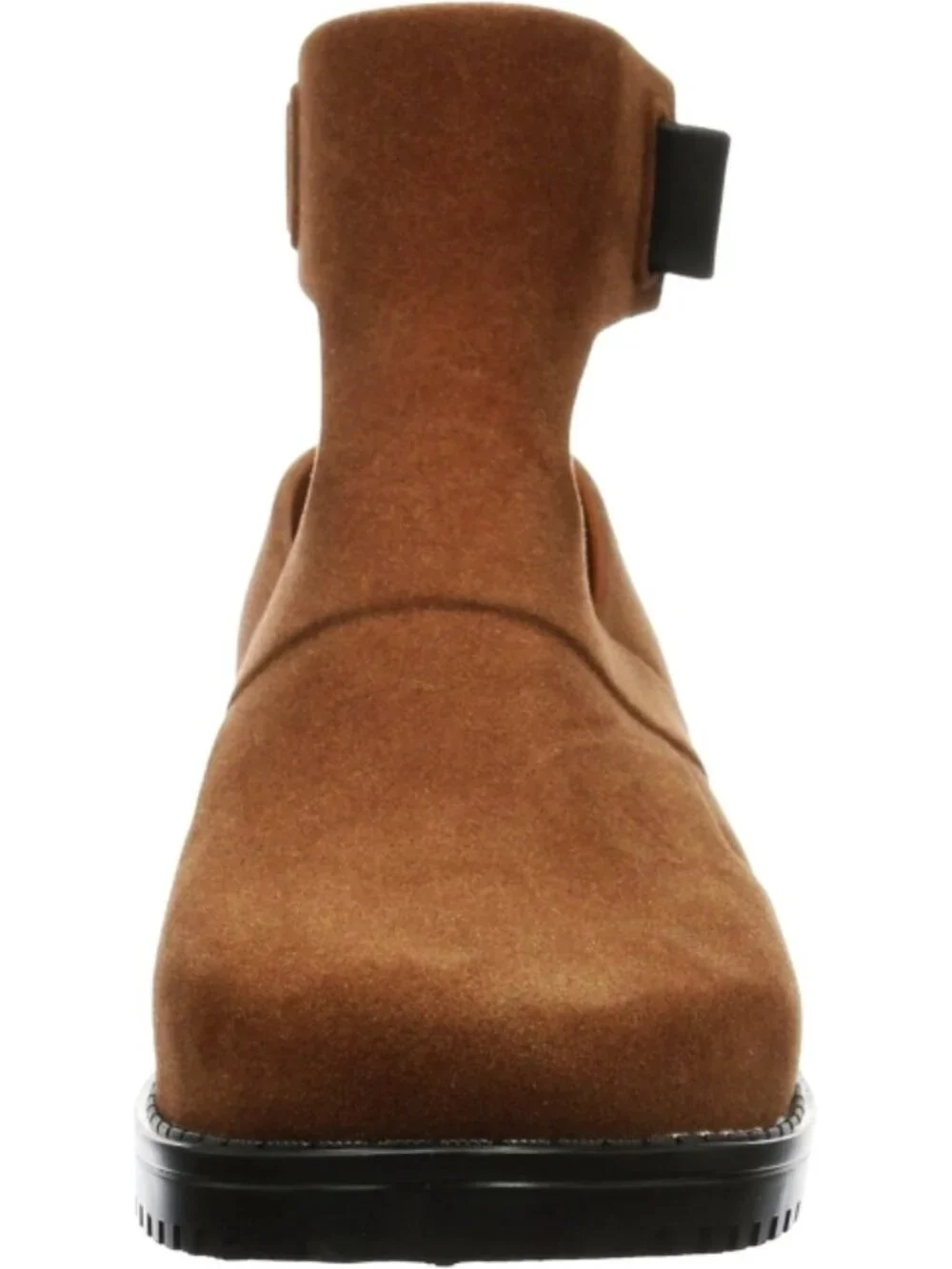 Melissa Antares II Boots Brown Low Cut-Out Suede Buckles Ankle Flat Booties 7